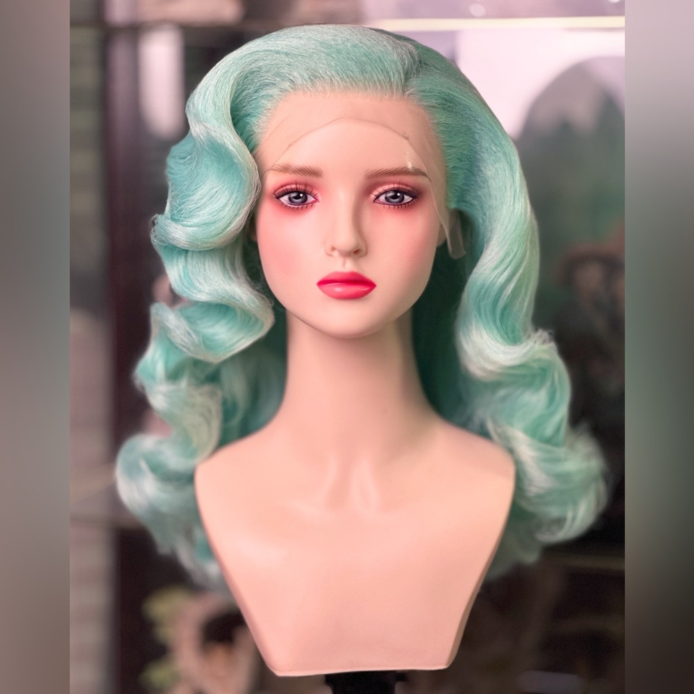 Vixen Pastel Mint Green Lacefront Wig